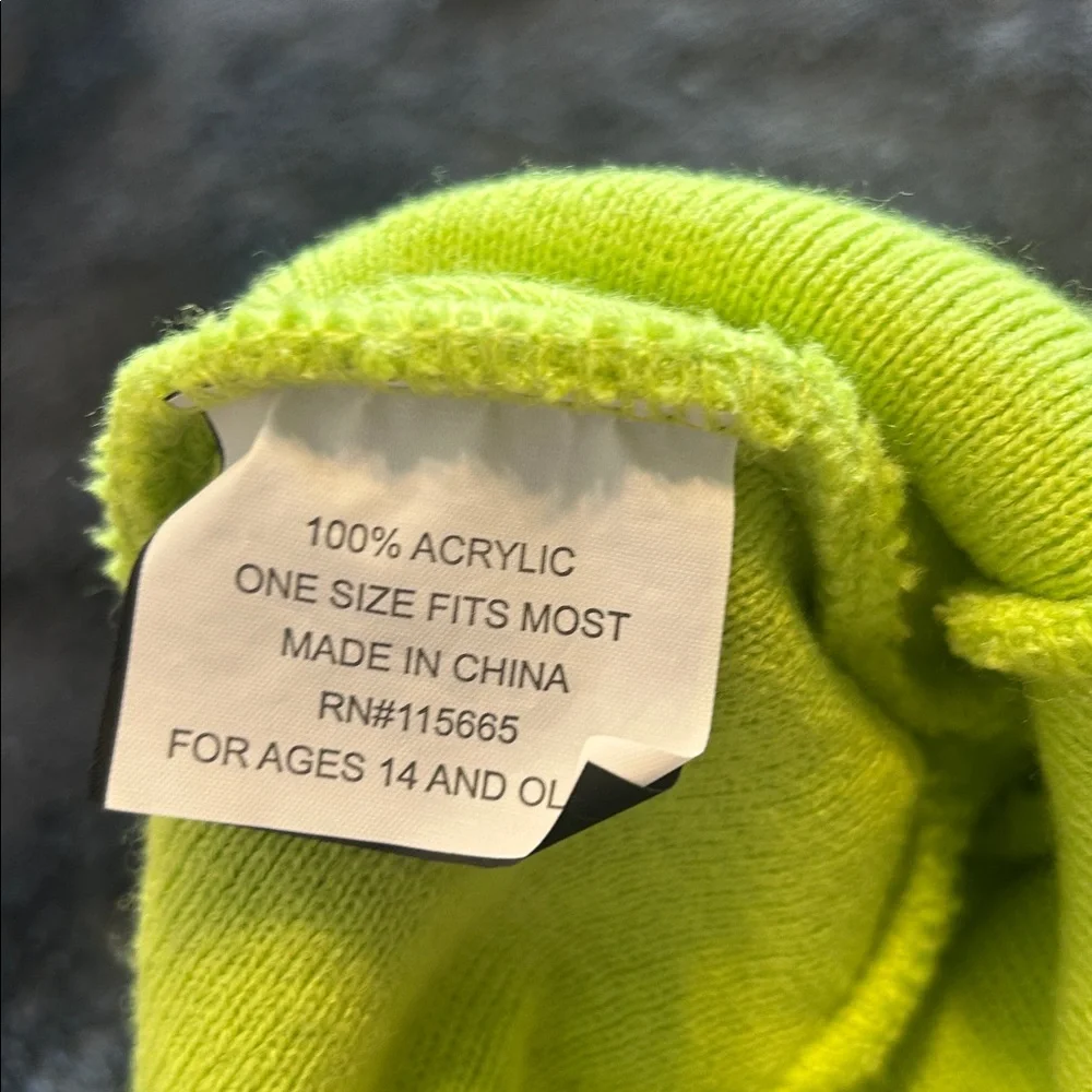 Sherk Lime Green Kids Beanie OS
